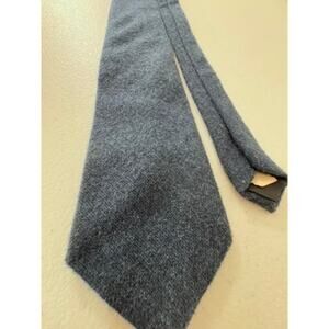 "ETIENNE AIGNER" Vintage Wool Blue Mens Tie 57" Made‎ in USA Old Money Preppy